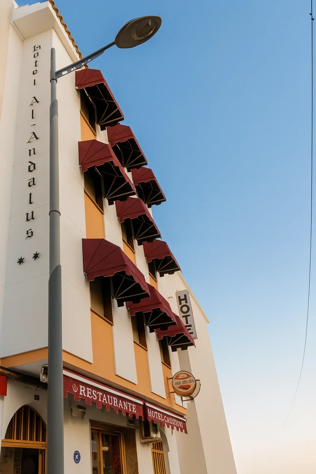 Fachada lateral del Hotel Al-Ándalus Peal